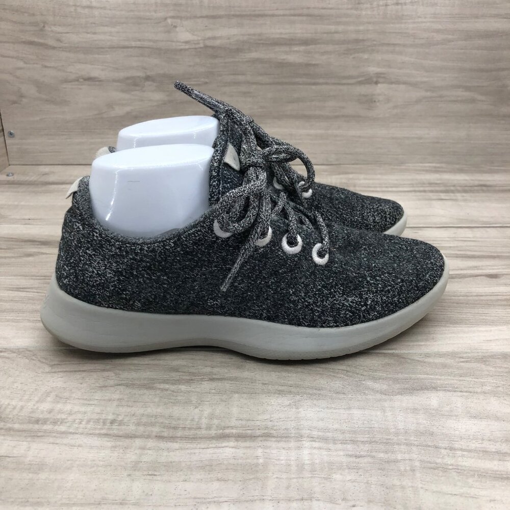 Allbirds Sneakers Womens 8 Gray Merino Wool Runners Lace Up Shoes